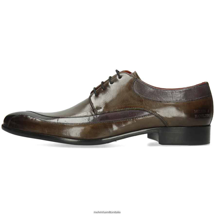 esso Melvin & Hamilton uomini toni 36 grigio scarpe derby L80P2P459