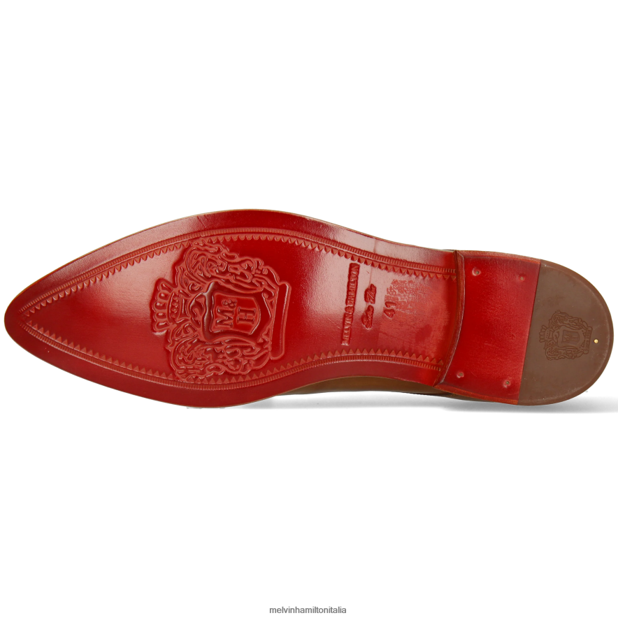 esso Melvin & Hamilton uomini toni 36 marrone scarpe derby L80P2P488