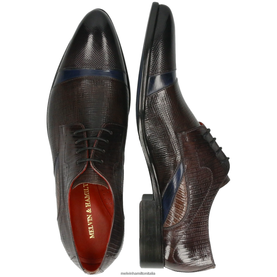 esso Melvin & Hamilton uomini toni 39 grigio scarpe derby L80P2P482