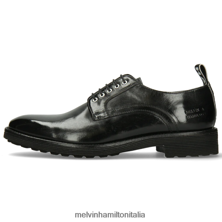 esso Melvin & Hamilton uomini vortice 54 nero scarpe derby L80P2P518
