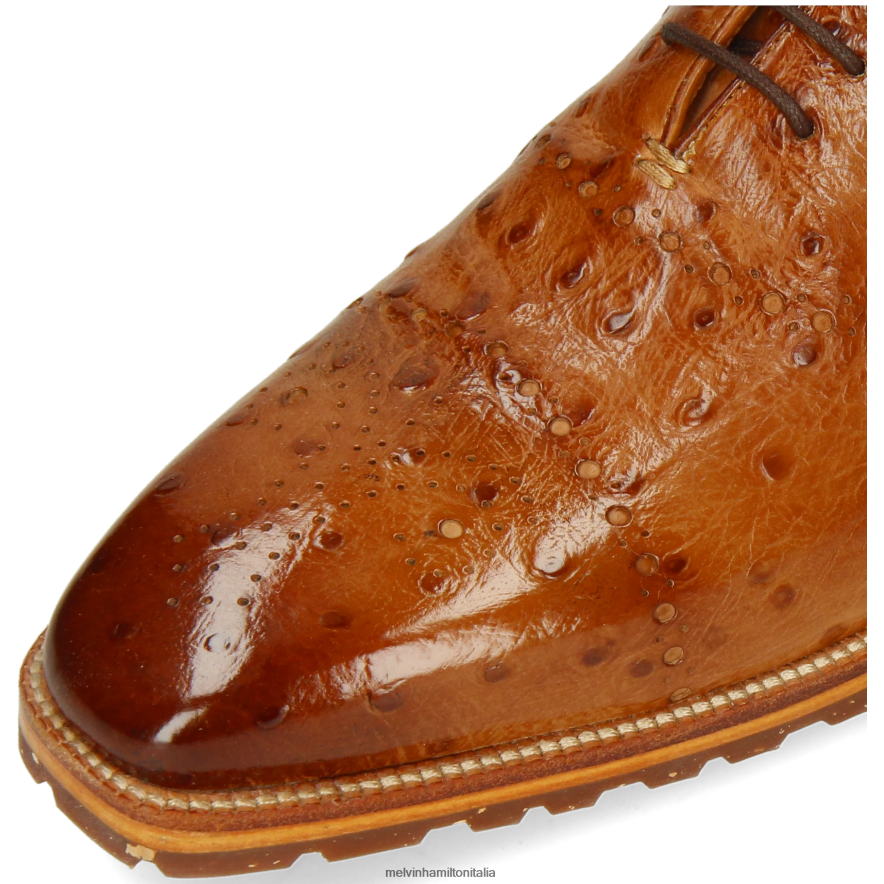 esso Melvin & Hamilton uomini Jeff 8 marrone scarpe oxford L80P2P193