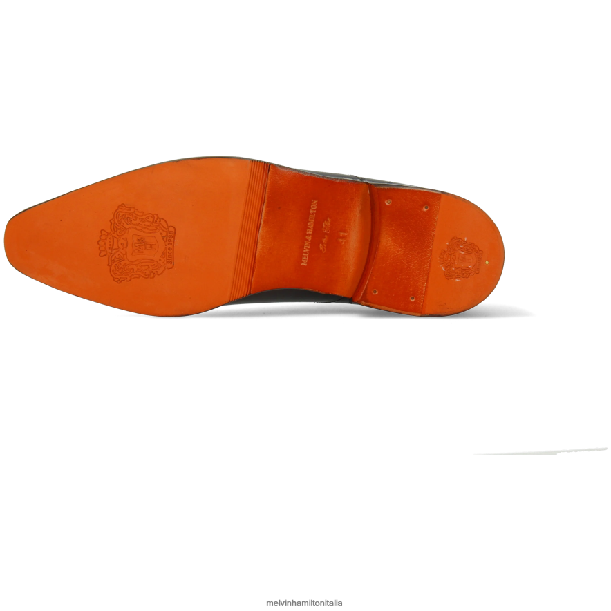 esso Melvin & Hamilton uomini Lewis 53 nero scarpe oxford L80P2P182