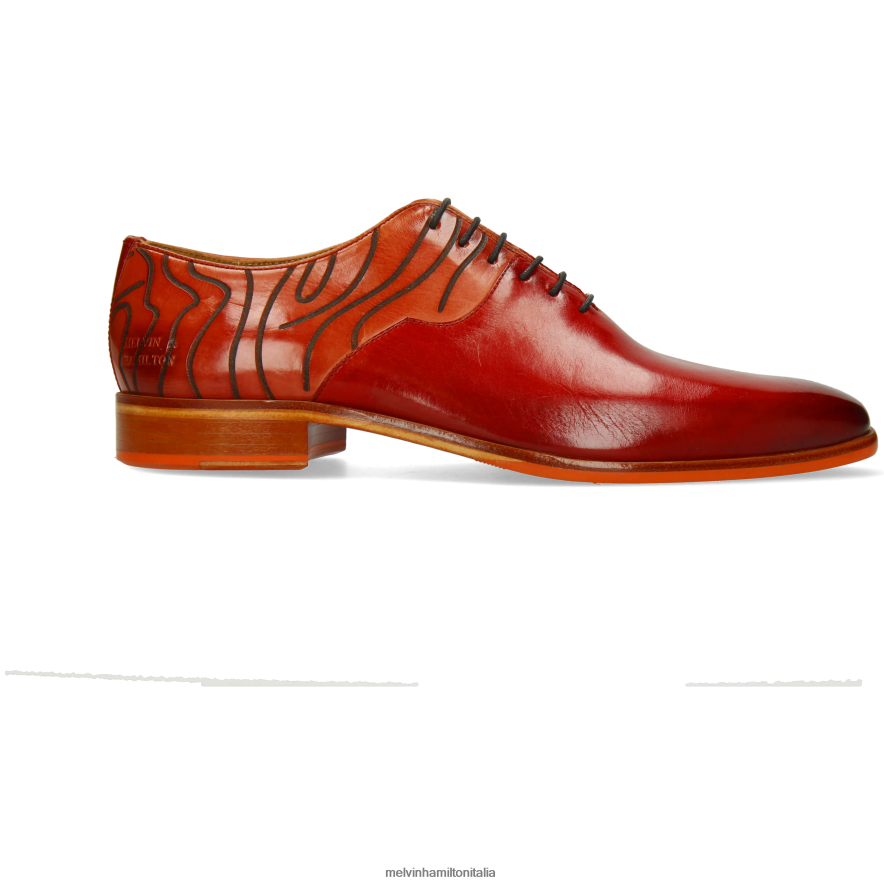 esso Melvin & Hamilton uomini Lewis 53 rosso scarpe oxford L80P2P154