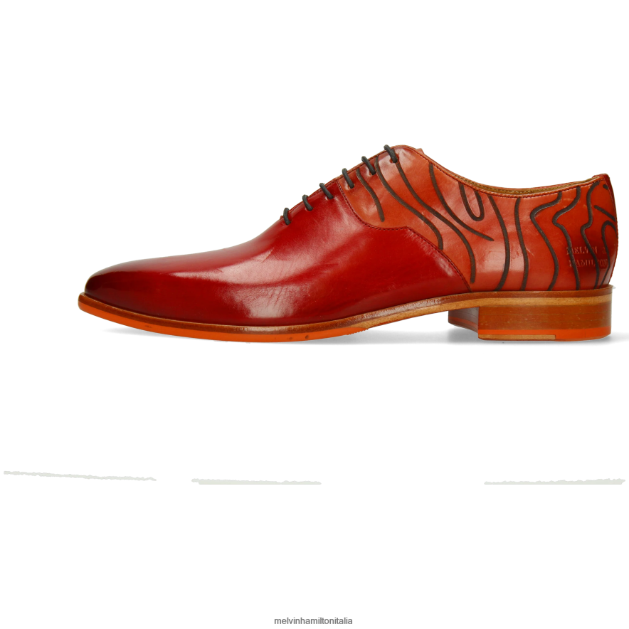 esso Melvin & Hamilton uomini Lewis 53 rosso scarpe oxford L80P2P154