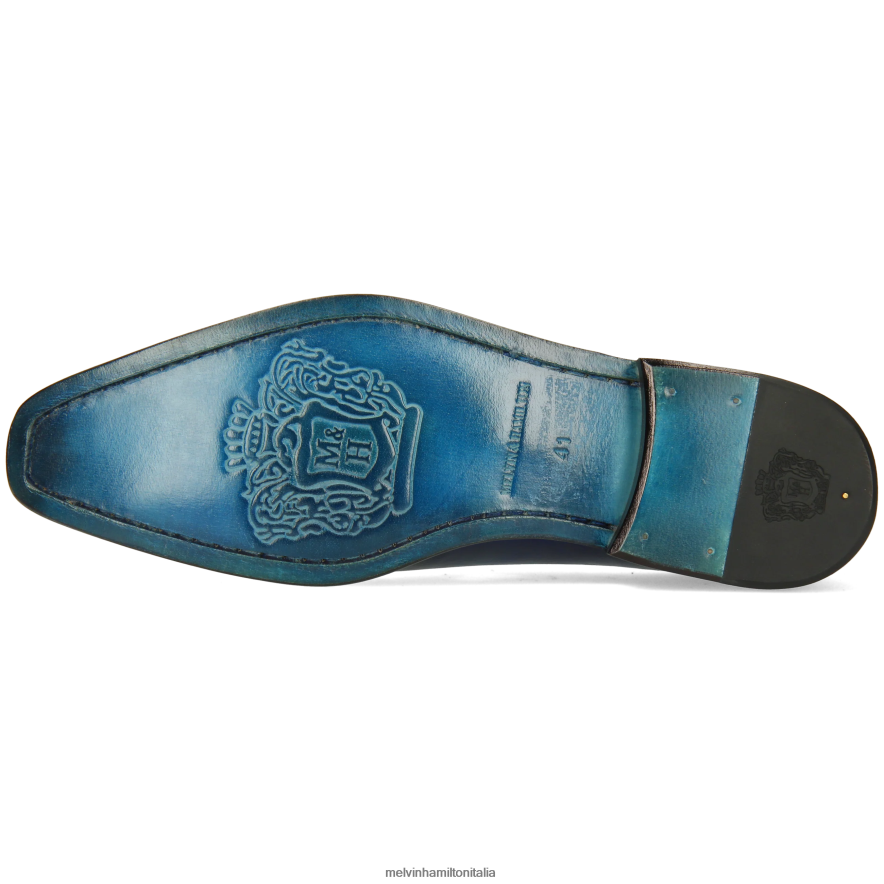esso Melvin & Hamilton uomini Martino 26 blu scarpe oxford L80P2P201