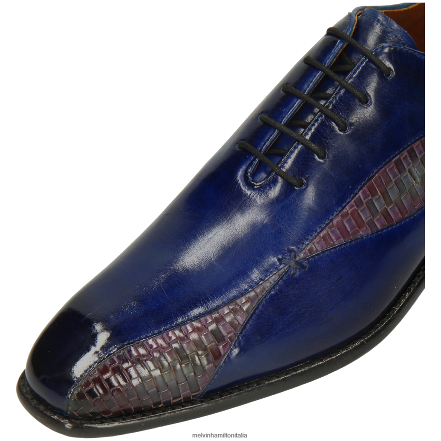 esso Melvin & Hamilton uomini Martino 26 blu scarpe oxford L80P2P201