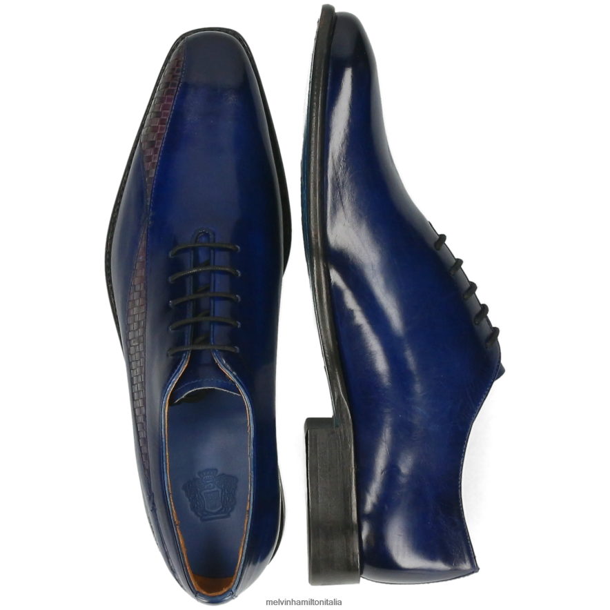 esso Melvin & Hamilton uomini Martino 26 blu scarpe oxford L80P2P201