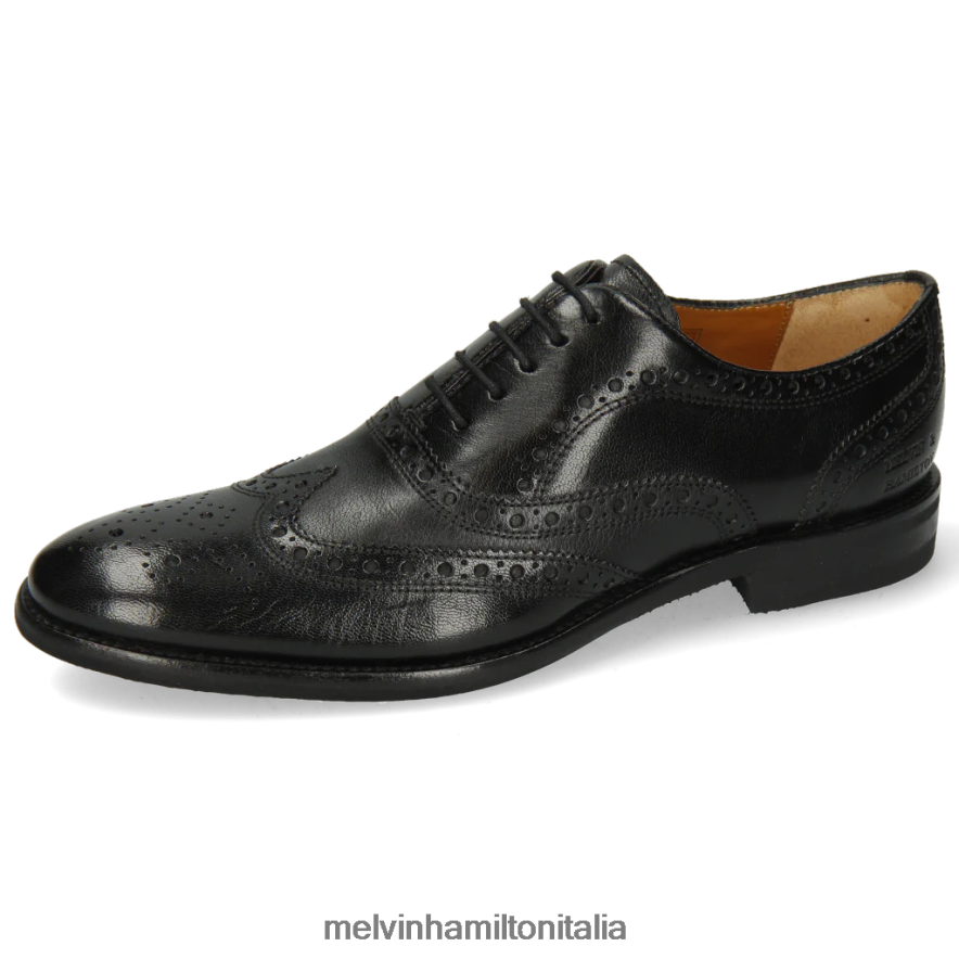 esso Melvin & Hamilton uomini clint 23 nero scarpe oxford L80P2P206