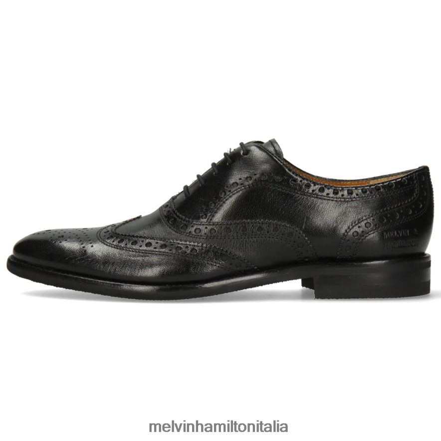 esso Melvin & Hamilton uomini clint 23 nero scarpe oxford L80P2P206