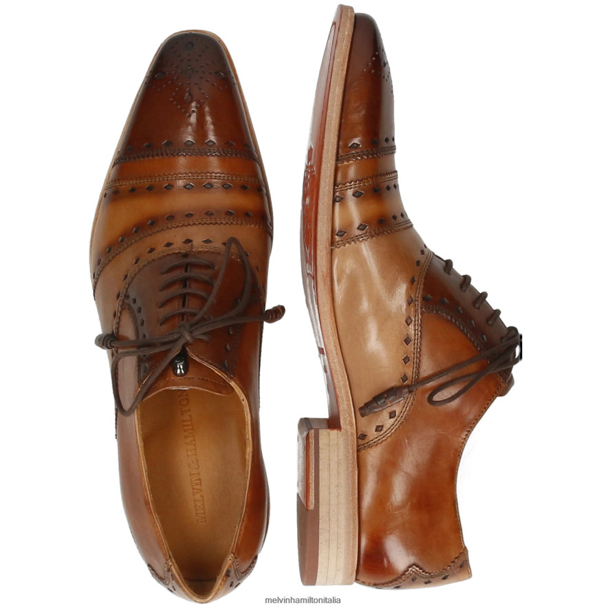esso Melvin & Hamilton uomini elvis 62 marrone scarpe oxford L80P2P208