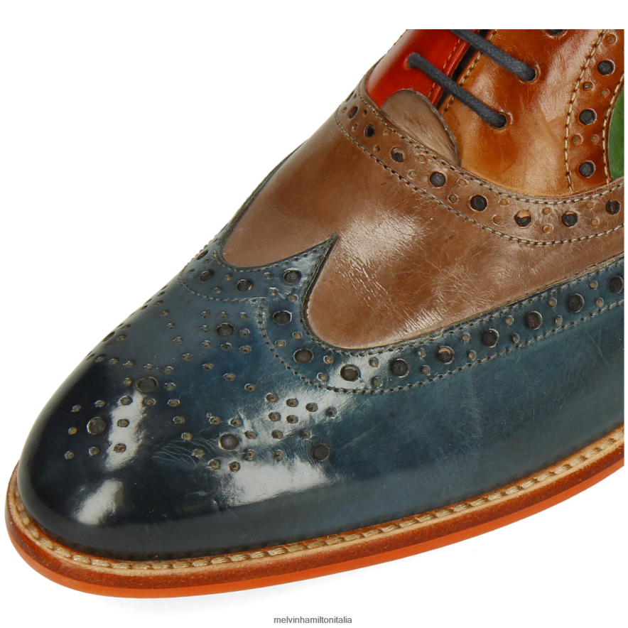esso Melvin & Hamilton uomini kane 38 multi scarpe oxford L80P2P178