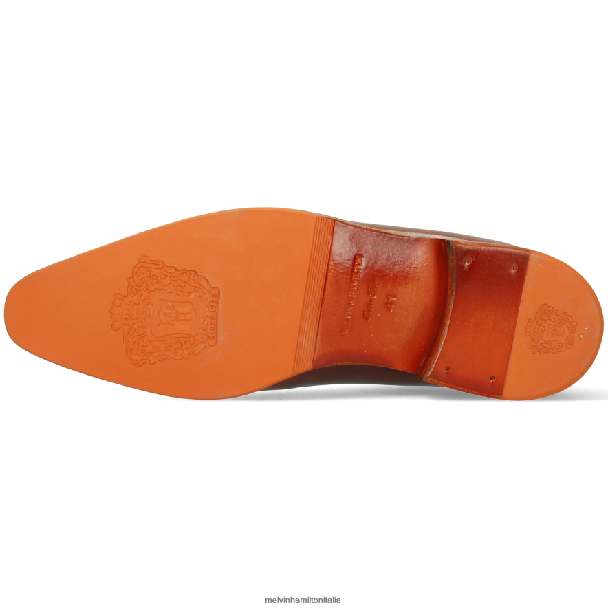 esso Melvin & Hamilton uomini lancia 16 marrone scarpe oxford L80P2P212