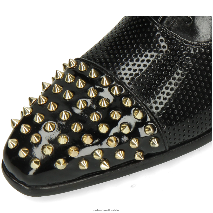 esso Melvin & Hamilton uomini lancia 23 nero scarpe oxford L80P2P151