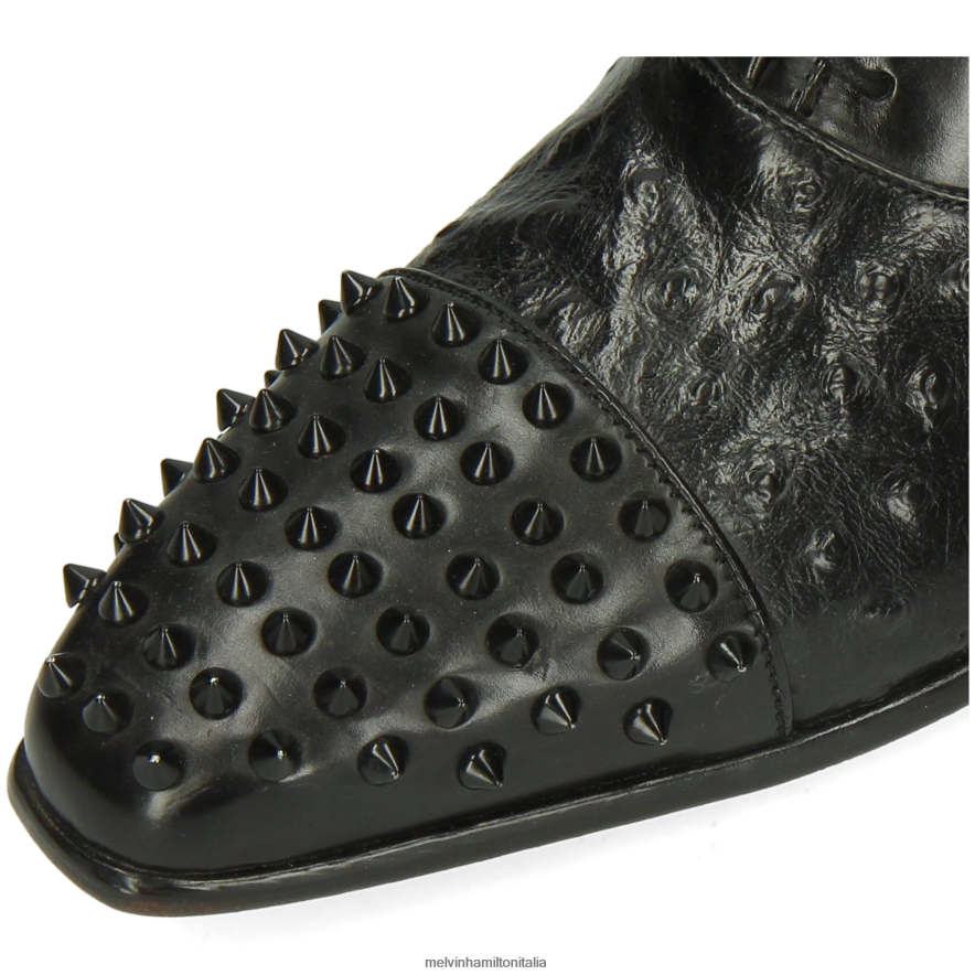 esso Melvin & Hamilton uomini lancia 23 nero scarpe oxford L80P2P165