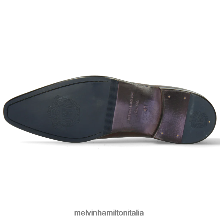 esso Melvin & Hamilton uomini lancia 28 marrone scarpe oxford L80P2P167
