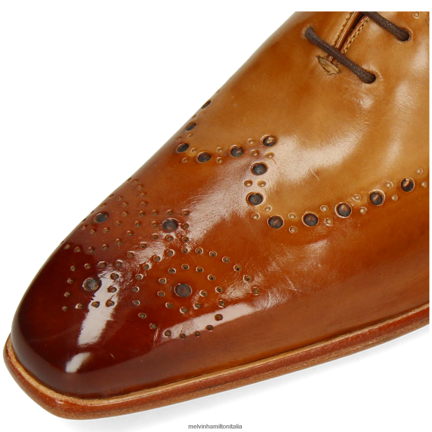 esso Melvin & Hamilton uomini lancia 41 Marrone chiaro scarpe oxford L80P2P203