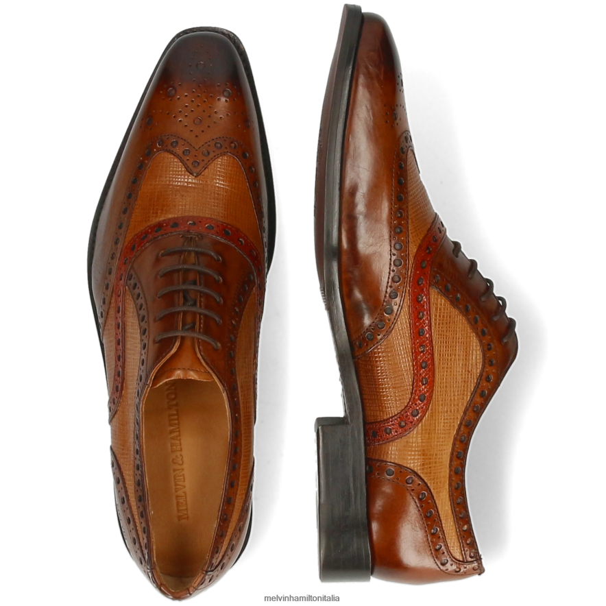 esso Melvin & Hamilton uomini leonardo21 marrone scarpe oxford L80P2P186
