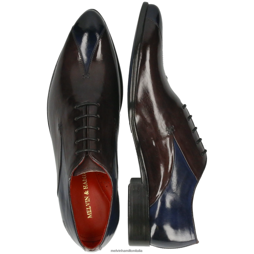 esso Melvin & Hamilton uomini toni 31 grigio scarpe oxford L80P2P176