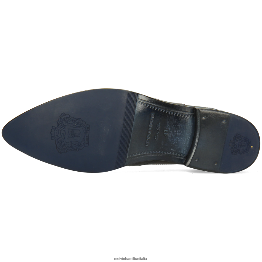 esso Melvin & Hamilton uomini toni 43 blu scarpe oxford L80P2P187