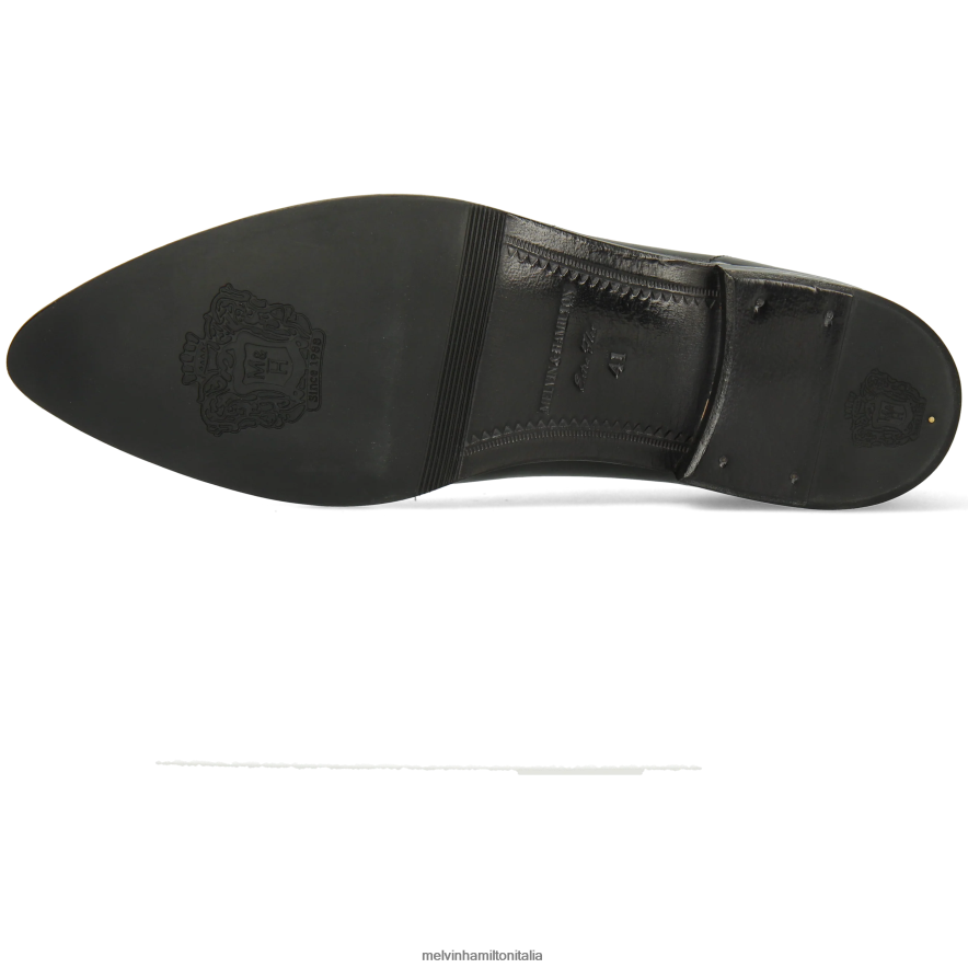 esso Melvin & Hamilton uomini toni 49 nero scarpe oxford L80P2P179