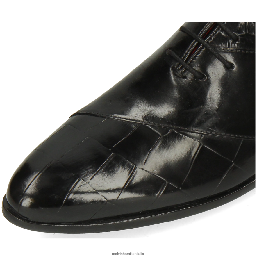 esso Melvin & Hamilton uomini toni 49 nero scarpe oxford L80P2P179