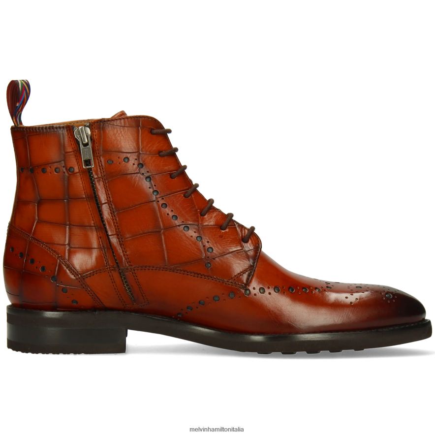 esso Melvin & Hamilton uomini Bobby 9 arancia stivaletti L80P2P89