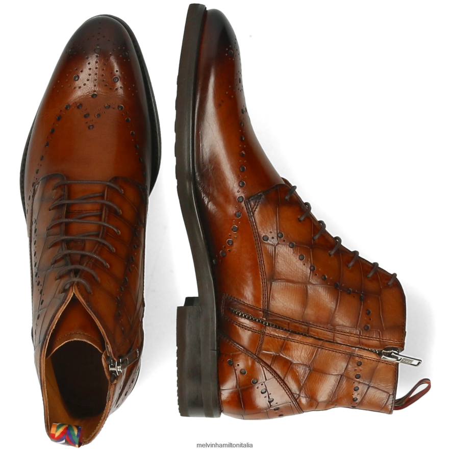 esso Melvin & Hamilton uomini Bobby 9 marrone stivaletti L80P2P104