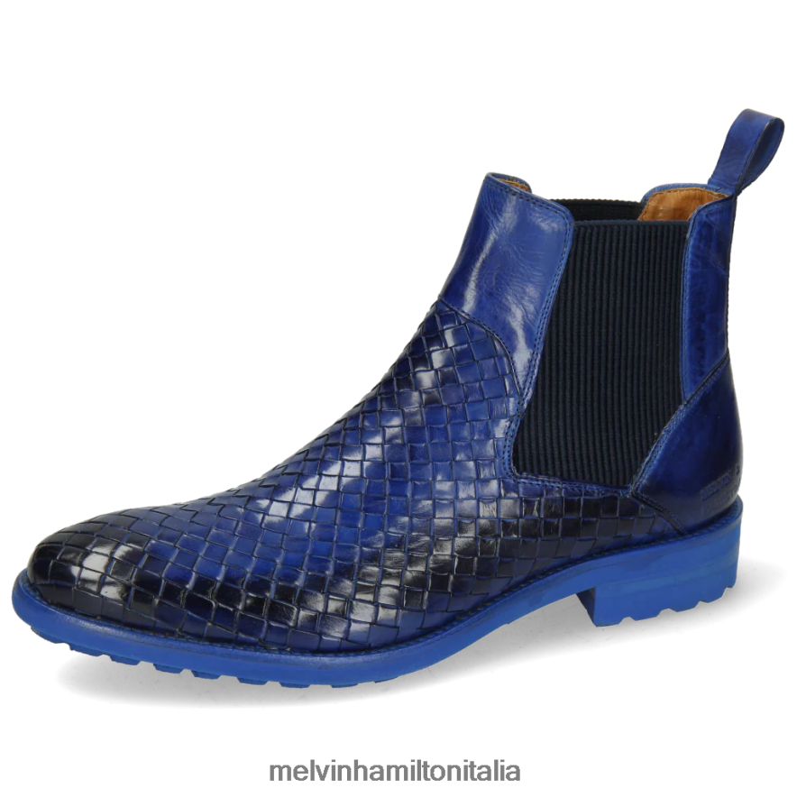 esso Melvin & Hamilton uomini Brad 9 blu stivaletti L80P2P128