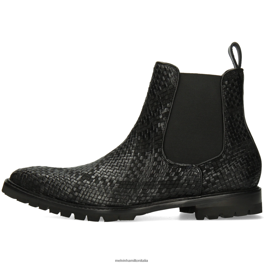 esso Melvin & Hamilton uomini Carlo 5 nero stivaletti L80P2P122