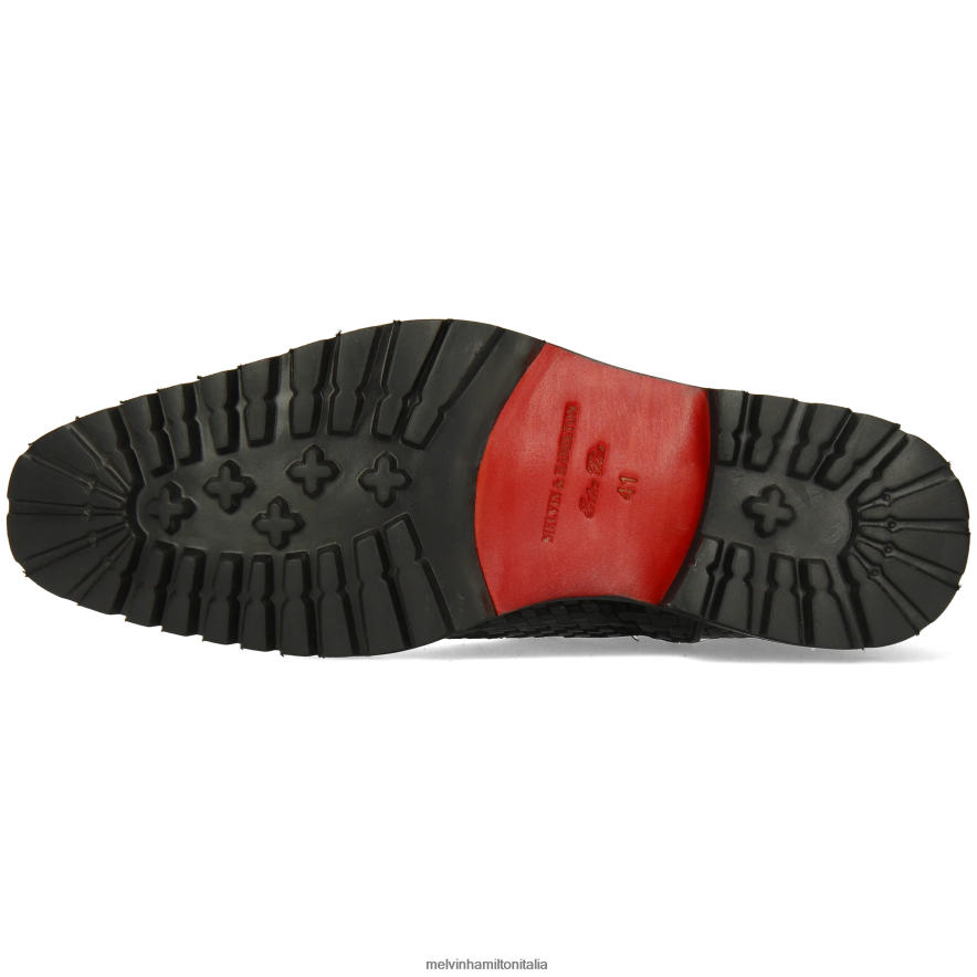 esso Melvin & Hamilton uomini Carlo 5 nero stivaletti L80P2P122