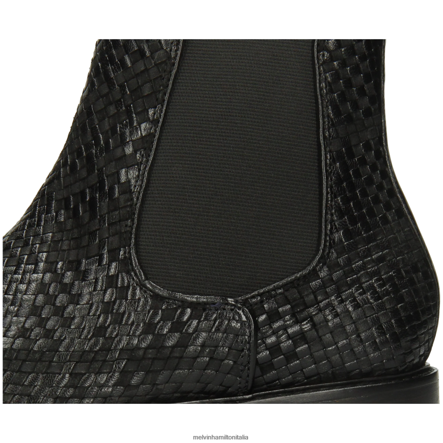 esso Melvin & Hamilton uomini Carlo 5 nero stivaletti L80P2P122