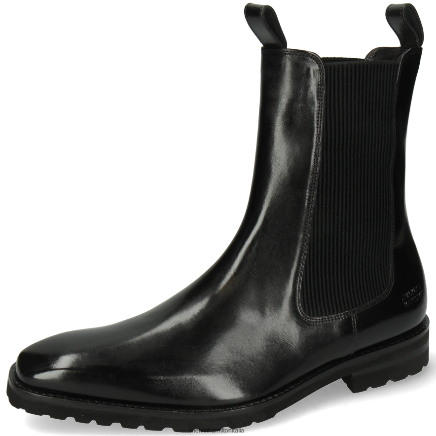esso Melvin & Hamilton uomini Clark 49 nero stivaletti L80P2P56
