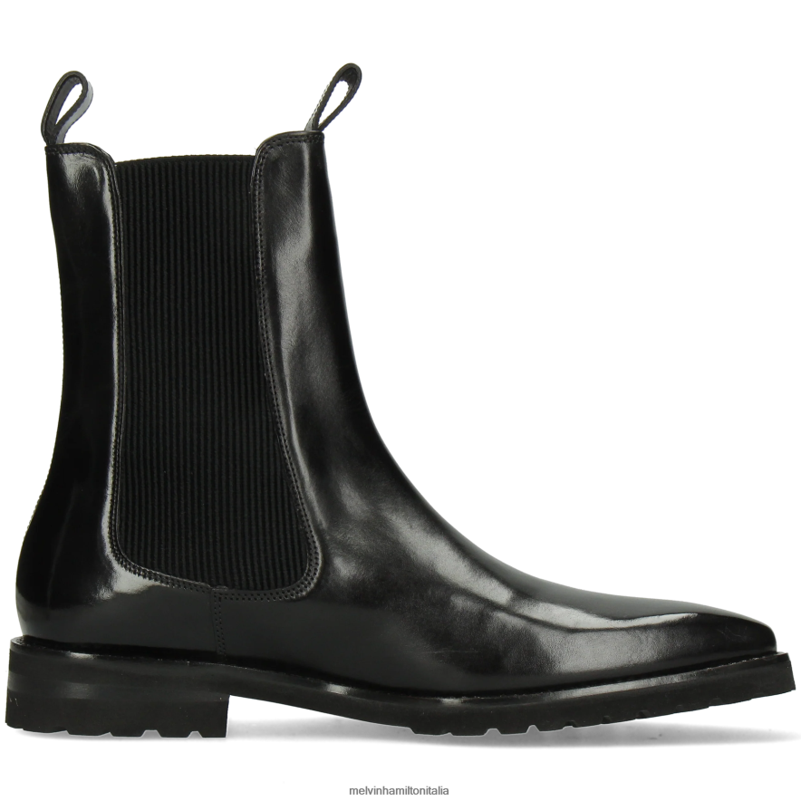 esso Melvin & Hamilton uomini Clark 49 nero stivaletti L80P2P56
