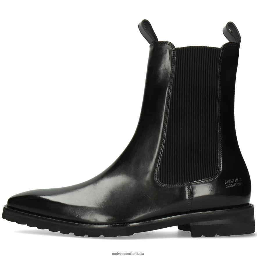 esso Melvin & Hamilton uomini Clark 49 nero stivaletti L80P2P56