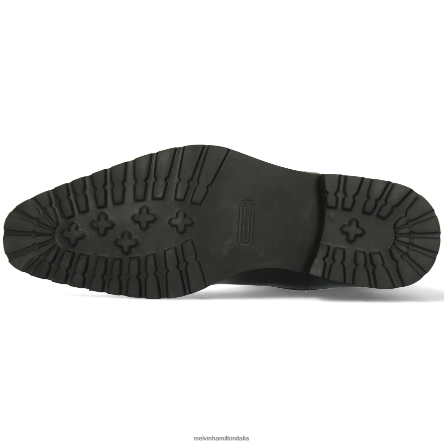 esso Melvin & Hamilton uomini Clark 49 nero stivaletti L80P2P56