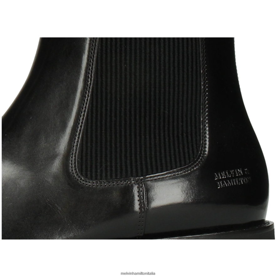 esso Melvin & Hamilton uomini Clark 49 nero stivaletti L80P2P56