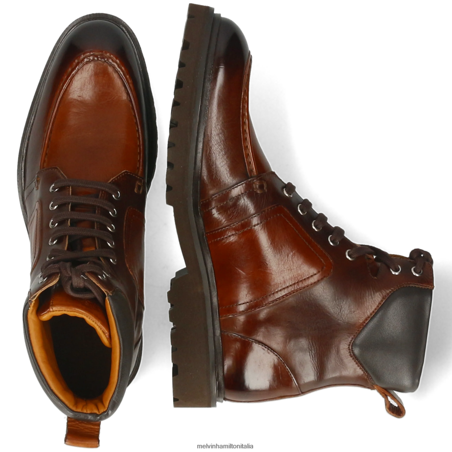 esso Melvin & Hamilton uomini Giorgio 1 marrone stivaletti L80P2P18