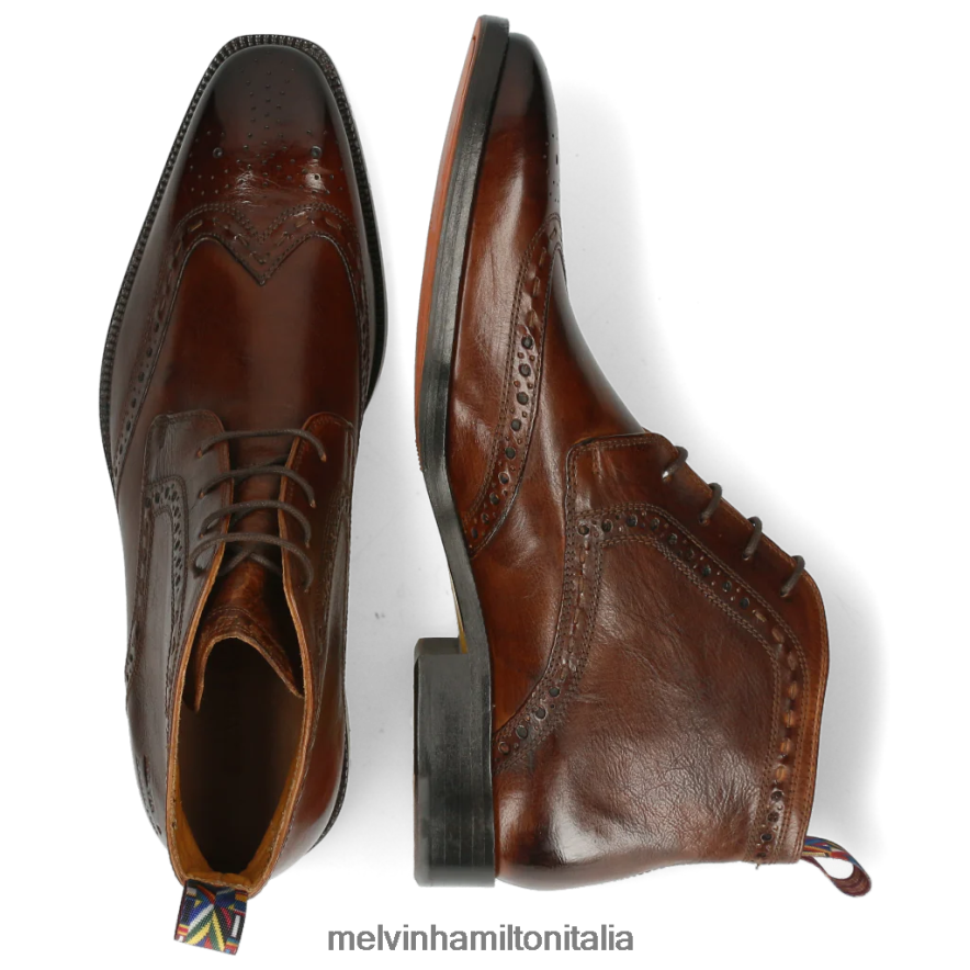 esso Melvin & Hamilton uomini Jeff7 marrone stivaletti L80P2P116