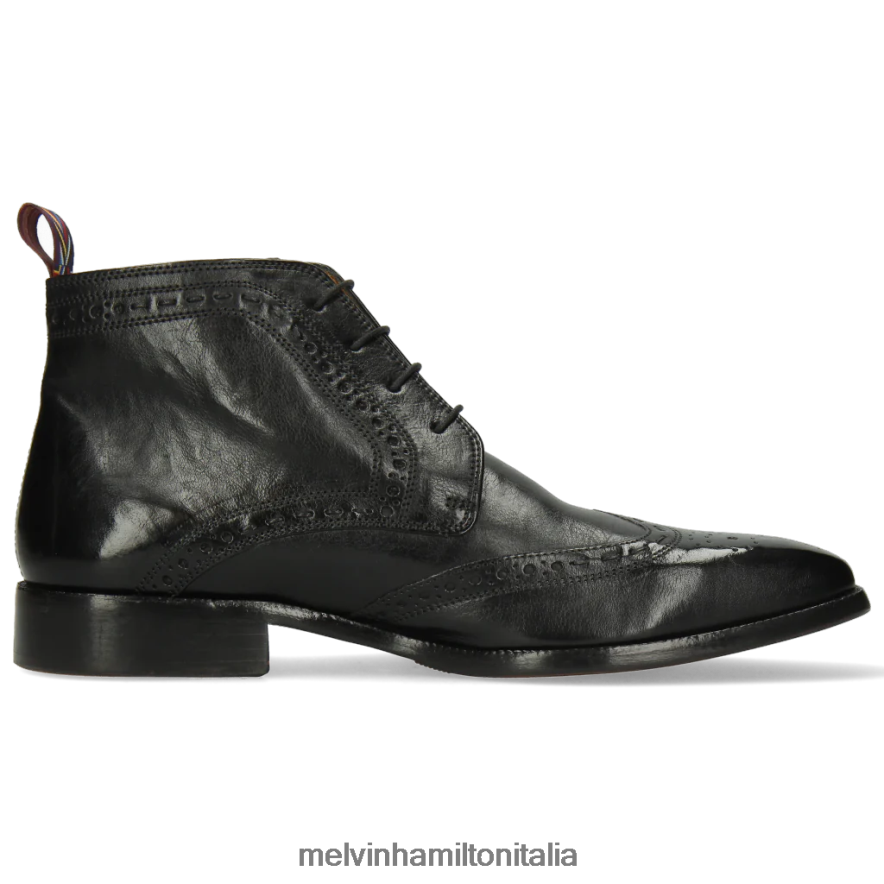 esso Melvin & Hamilton uomini Jeff7 nero stivaletti L80P2P126