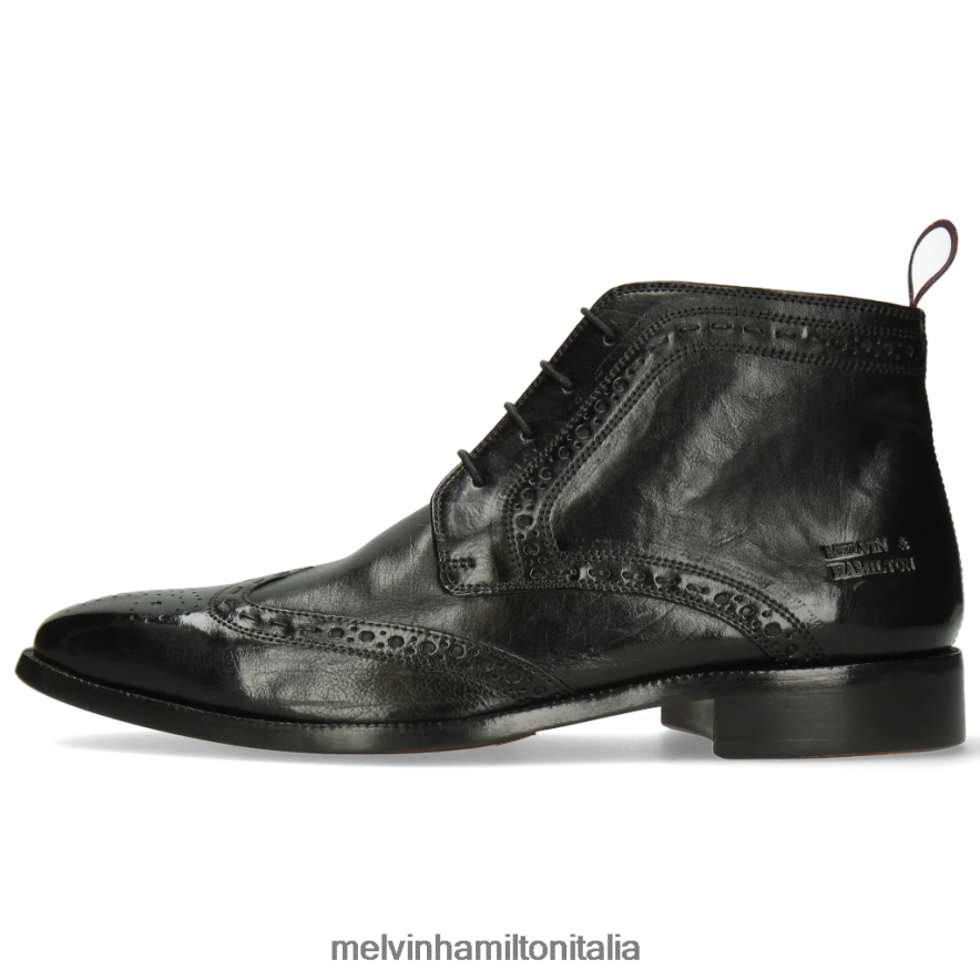 esso Melvin & Hamilton uomini Jeff7 nero stivaletti L80P2P126