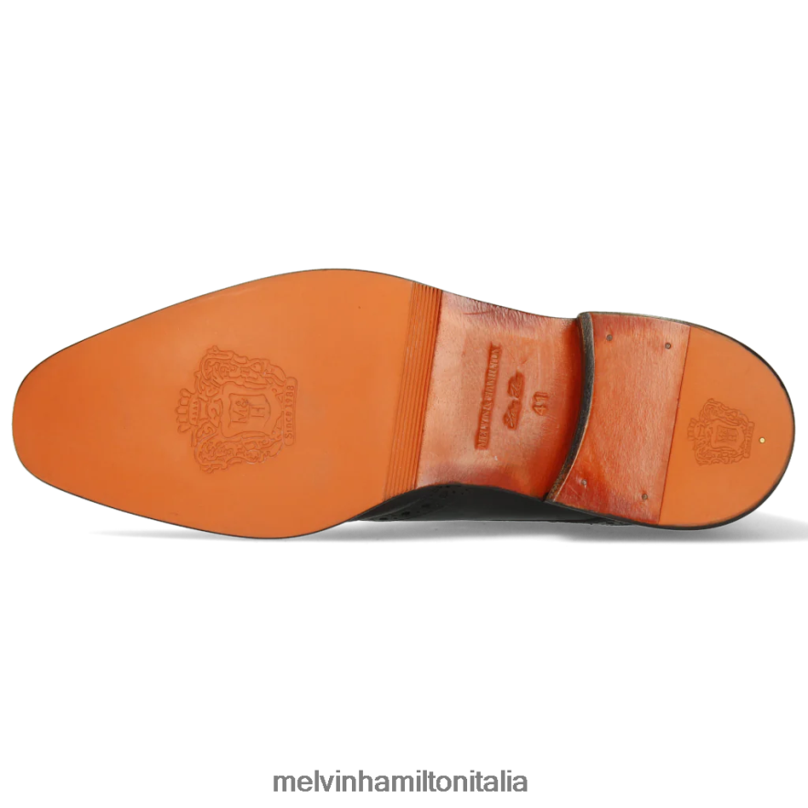 esso Melvin & Hamilton uomini Jeff7 nero stivaletti L80P2P126