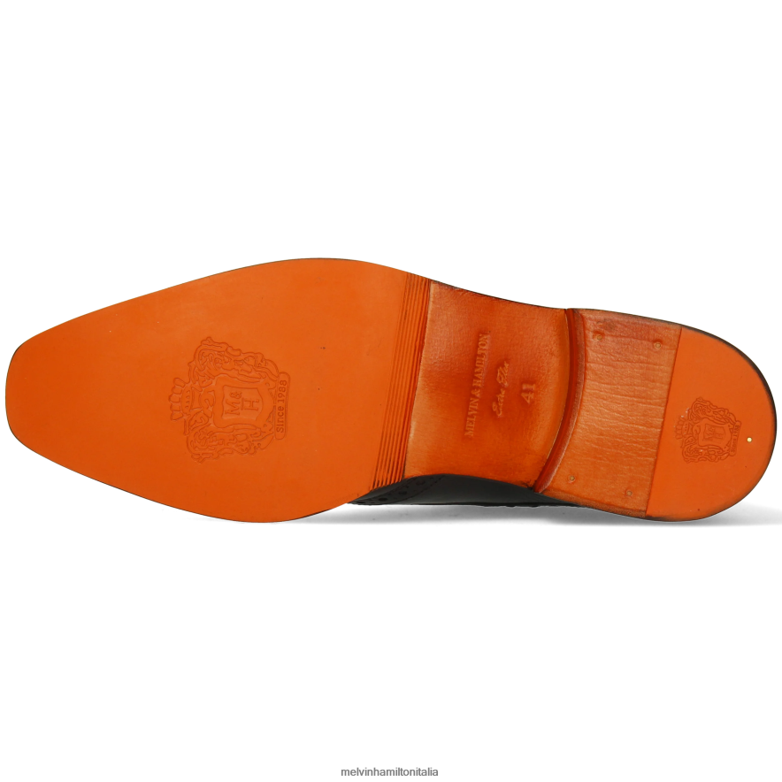 esso Melvin & Hamilton uomini Jeff7 nero stivaletti L80P2P6