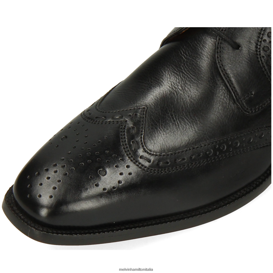 esso Melvin & Hamilton uomini Jeff7 nero stivaletti L80P2P6