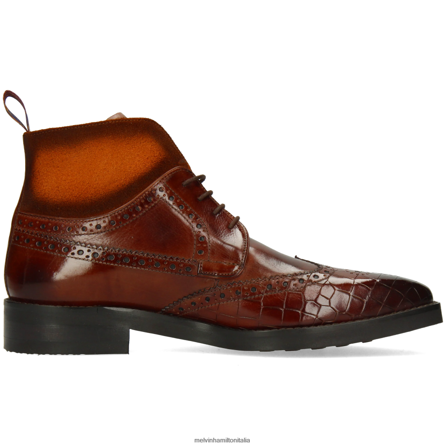 esso Melvin & Hamilton uomini Jeff 34 marrone stivaletti L80P2P85