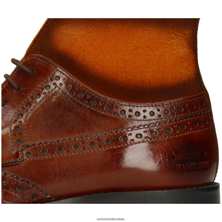 esso Melvin & Hamilton uomini Jeff 34 marrone stivaletti L80P2P85