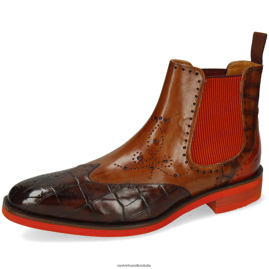 esso Melvin & Hamilton uomini Jeff 35 marrone stivaletti L80P2P124
