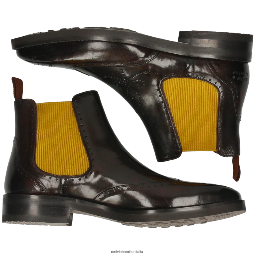 esso Melvin & Hamilton uomini Jeff 35 marrone stivaletti L80P2P99