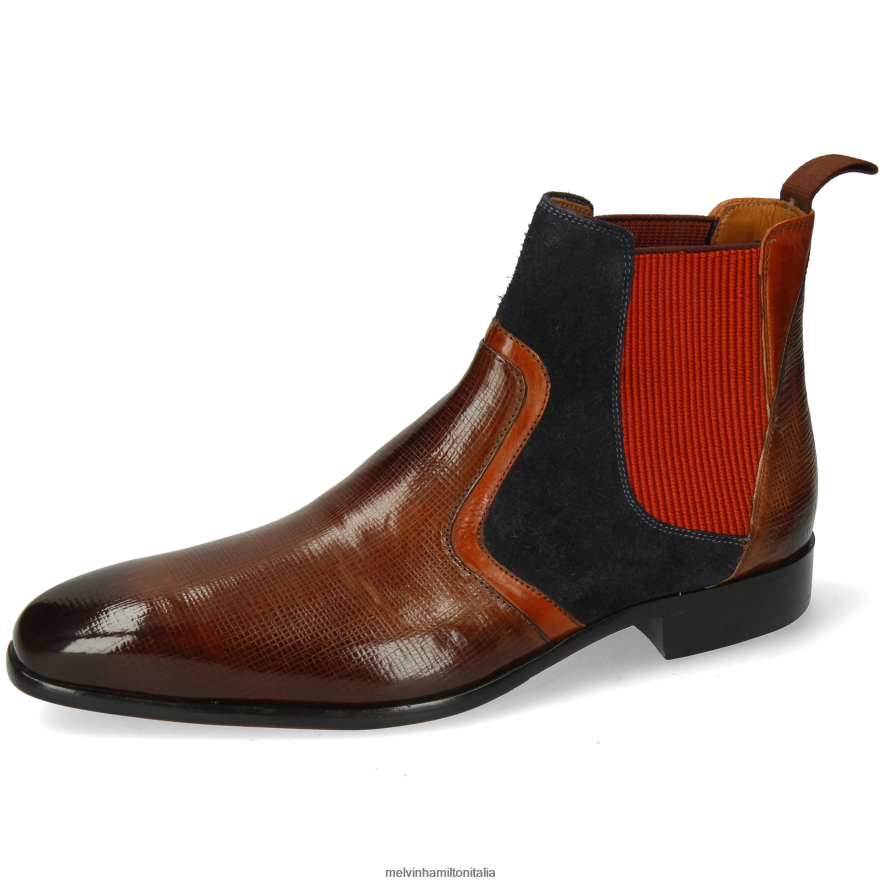 esso Melvin & Hamilton uomini Lewis 26 marrone stivaletti L80P2P115