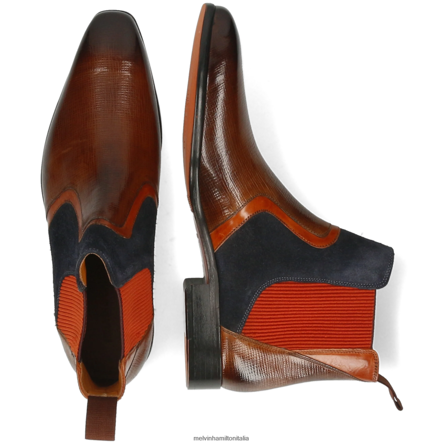 esso Melvin & Hamilton uomini Lewis 26 marrone stivaletti L80P2P115