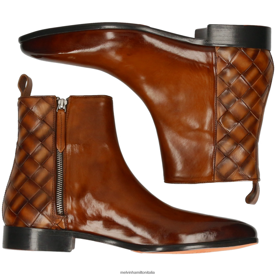 esso Melvin & Hamilton uomini Lewis 55 marrone stivaletti L80P2P49